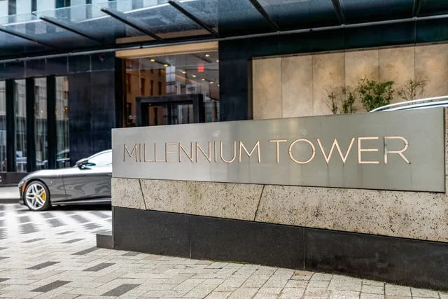 a view of outdoor space with a car park