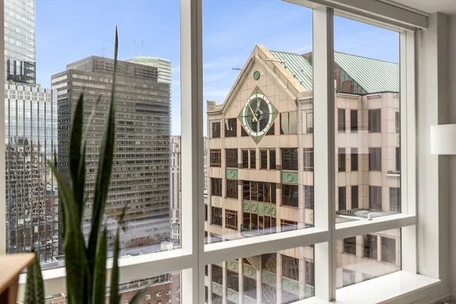 a view of front door of building