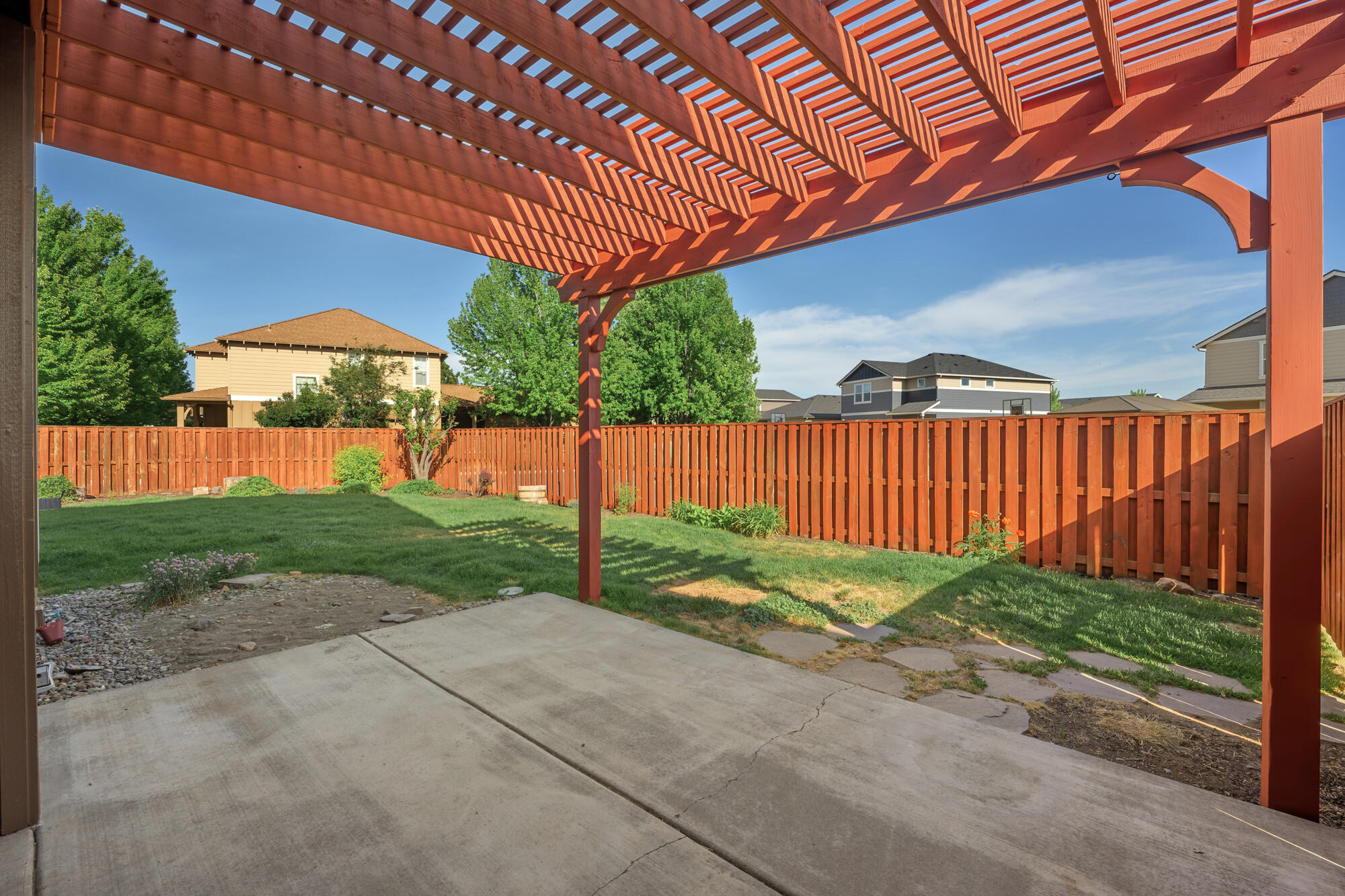 1402 Northeast Hudspeth Road Prineville, OR 97754 - Photo 27 of 36 a view of a backyard with plants