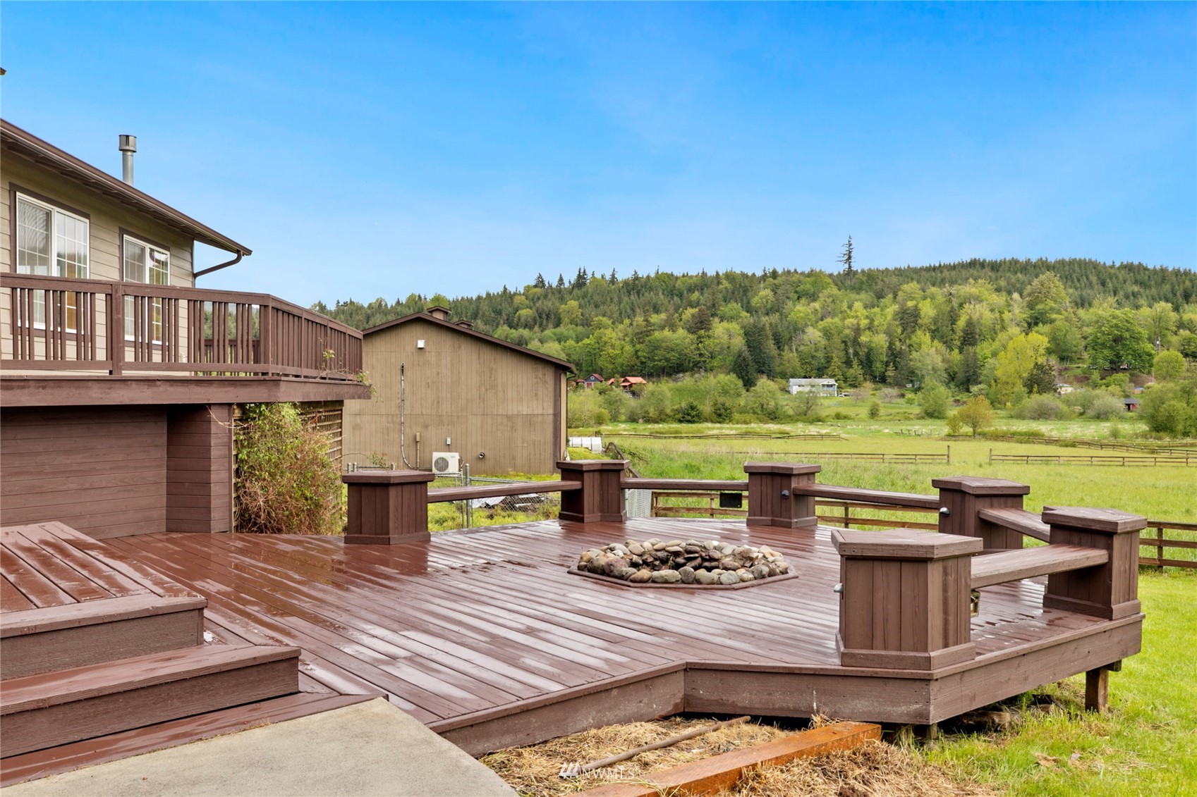300 West Elk Ridge Road Shelton, WA 98584 - Photo 28 of 40 a view of a swimming pool with a patio
