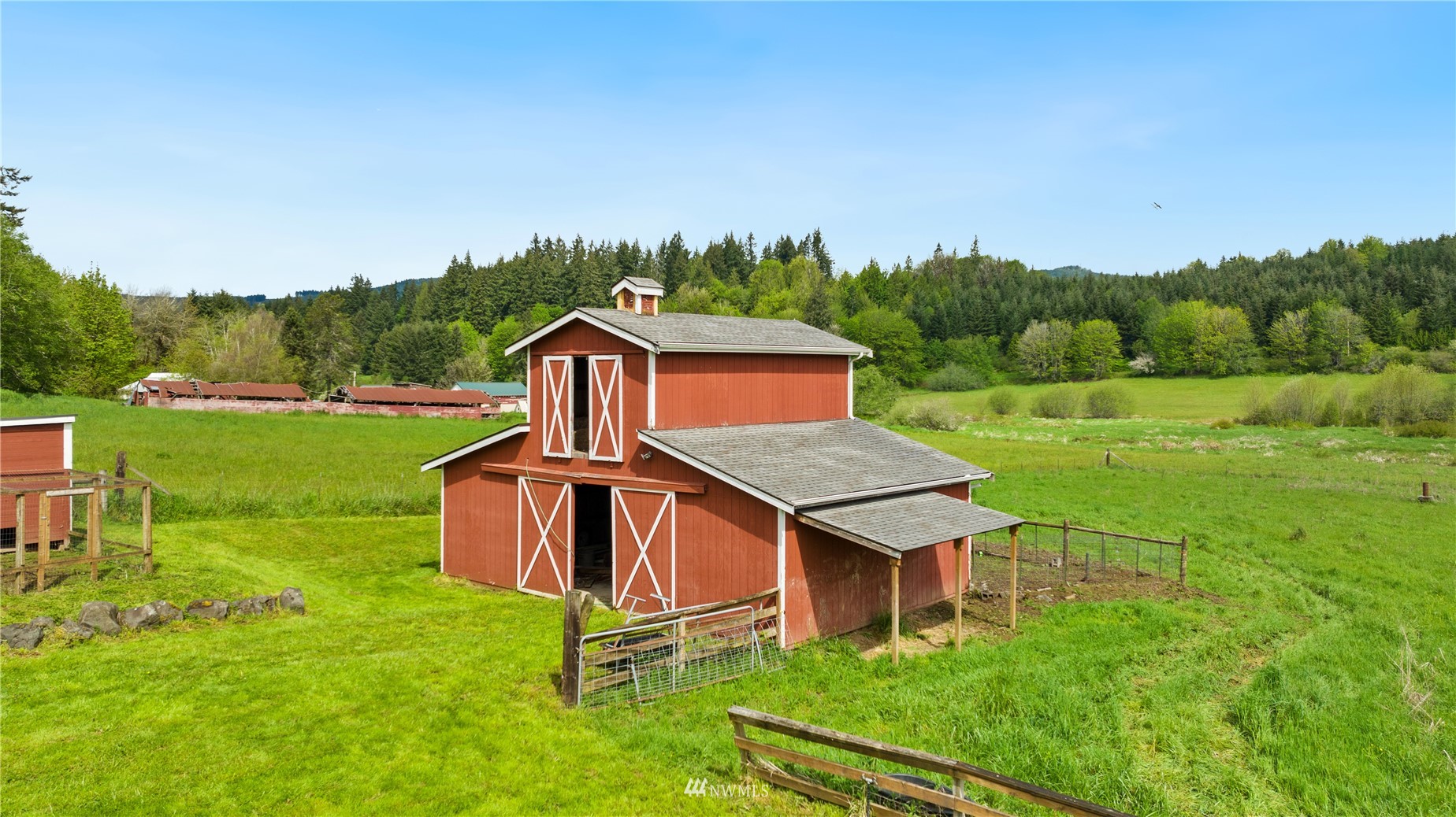 300 West Elk Ridge Road Shelton, WA 98584 - Photo 37 of 40 an aerial view of a house having yard