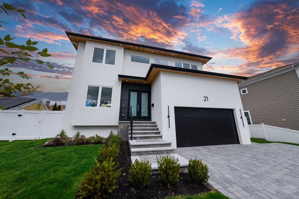 a front view of house with yard