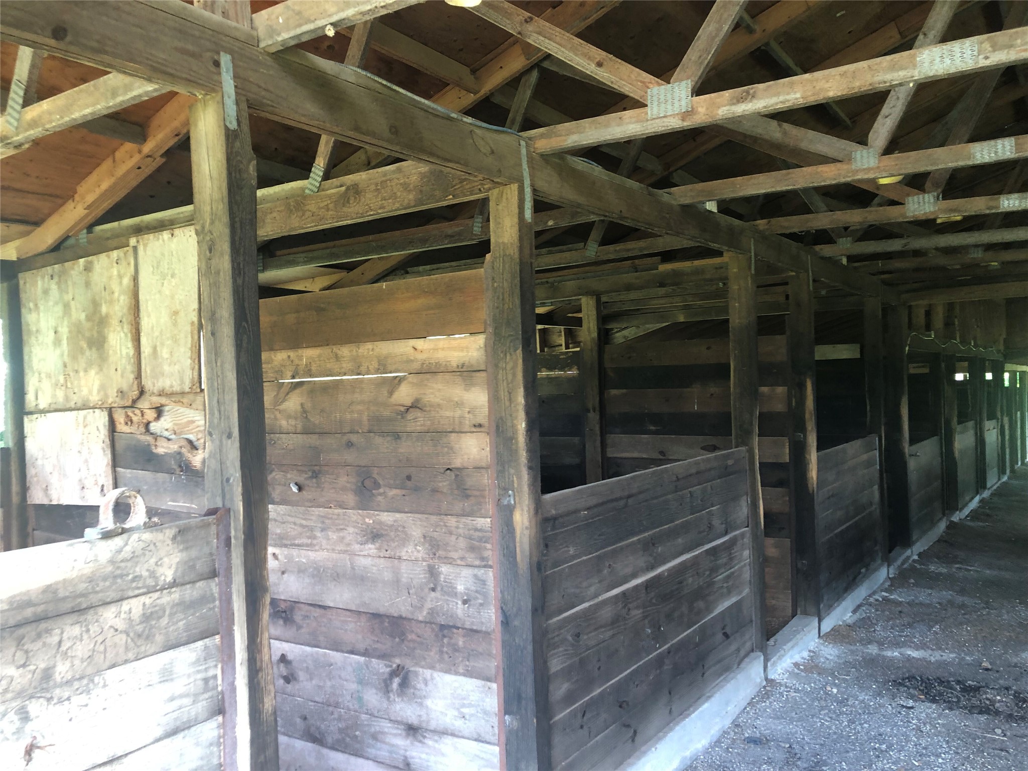 13414 Elm Grove Road Buda, TX 78610 - Photo 5 of 13 Well-built wooden stalls provide shelter within this rustic barn.