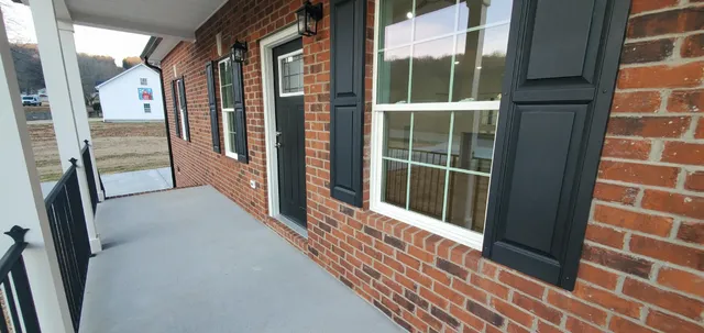 a view of balcony and porch