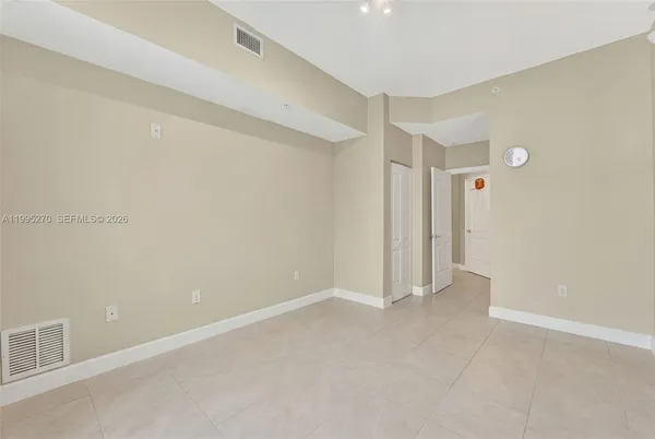 a view of an empty room