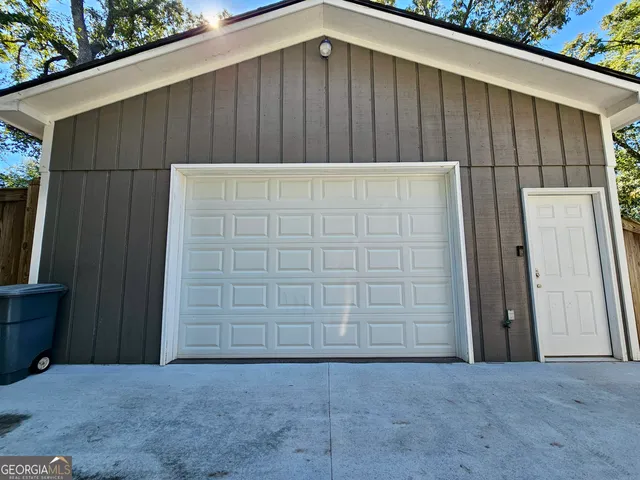 a backyard of a house