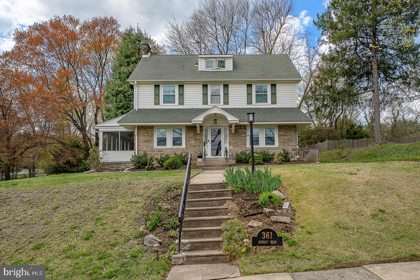 361 Summit Road Springfield, PA 19064 - Photo 42 of 42 a front view of a house with garden