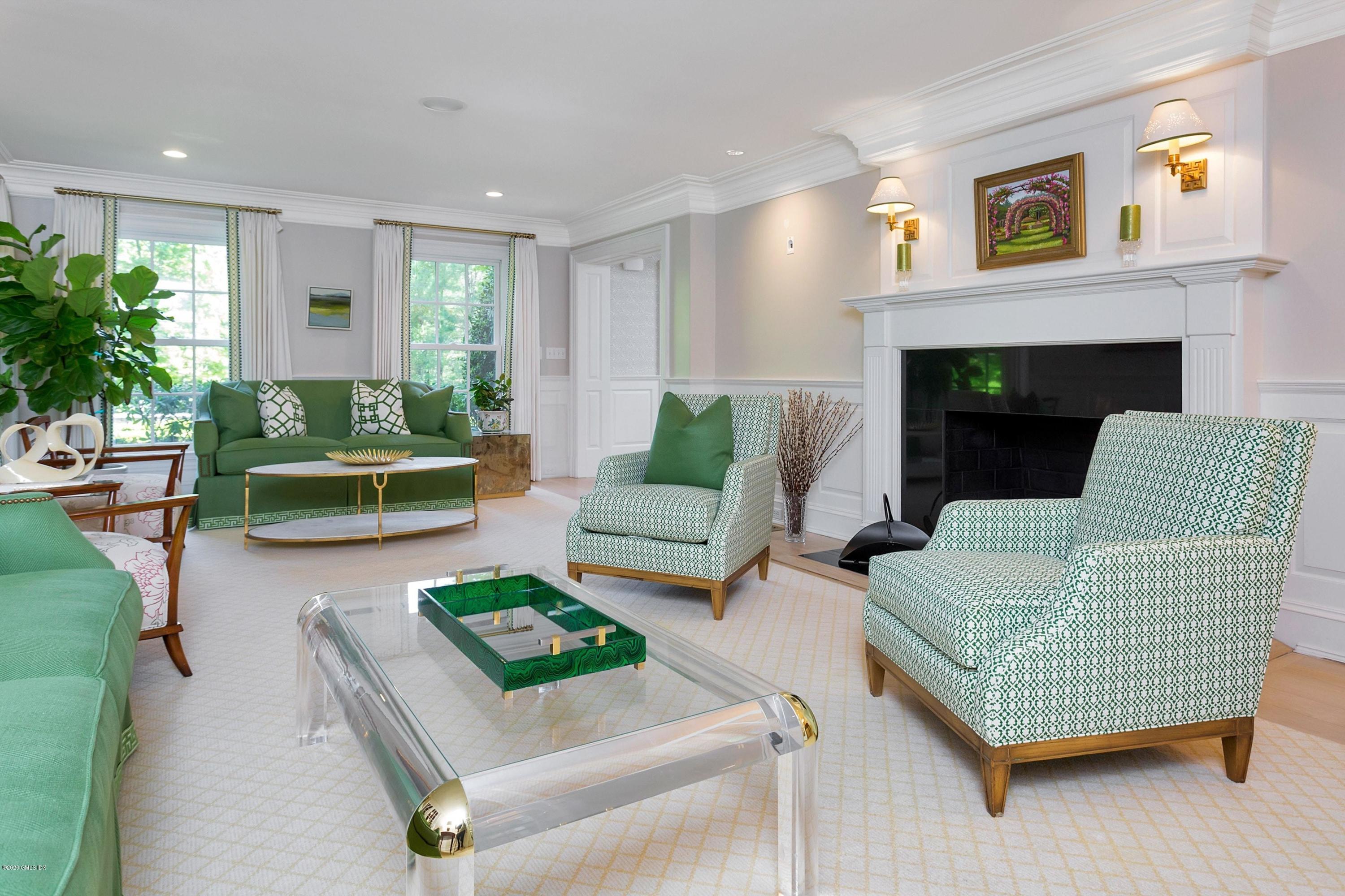122 Butternut Hollow Road Greenwich, CT 06830 - Photo 12 of 36 a living room with furniture and a fireplace
