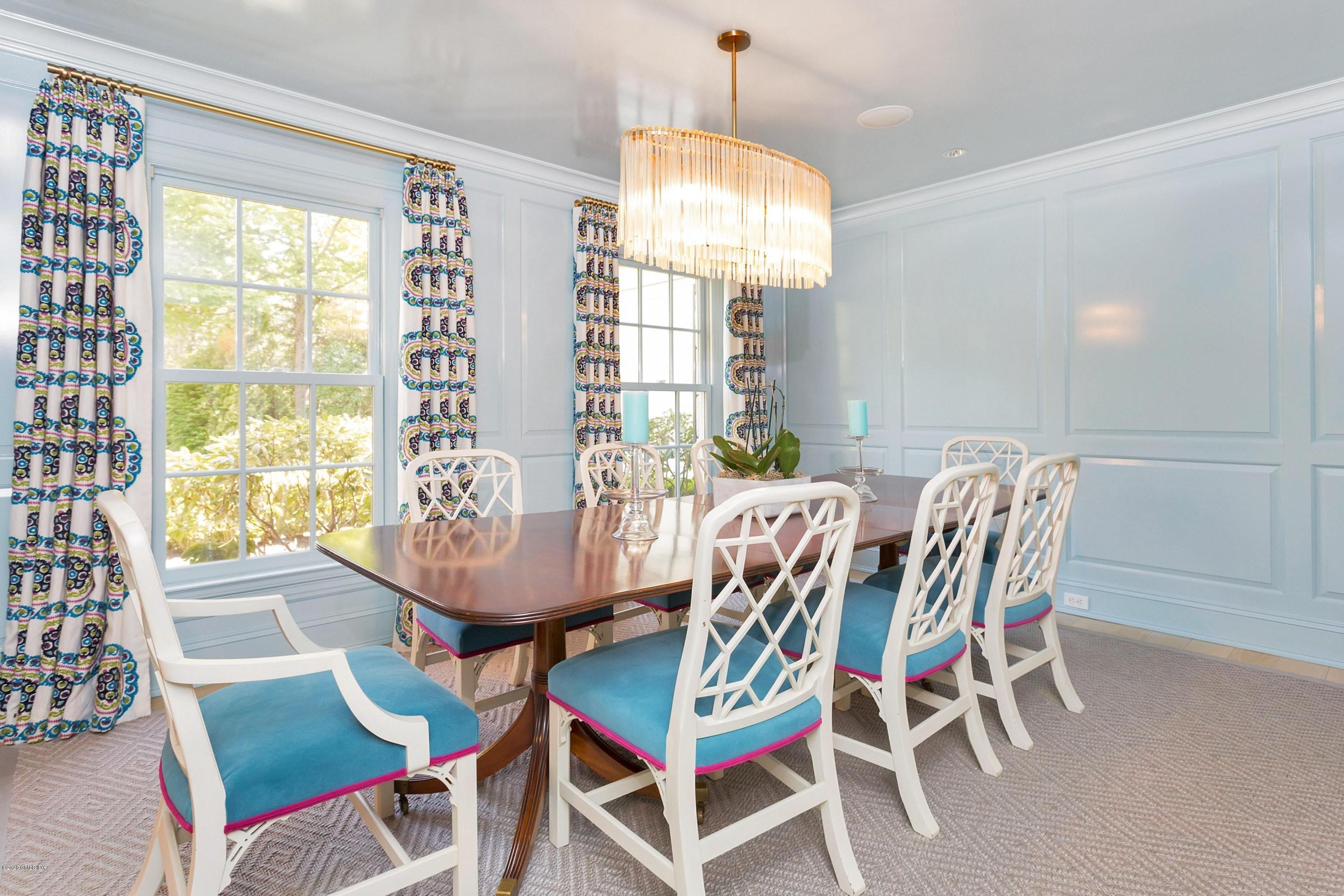 122 Butternut Hollow Road Greenwich, CT 06830 - Photo 15 of 36 a view of a dining room with furniture window and outside view