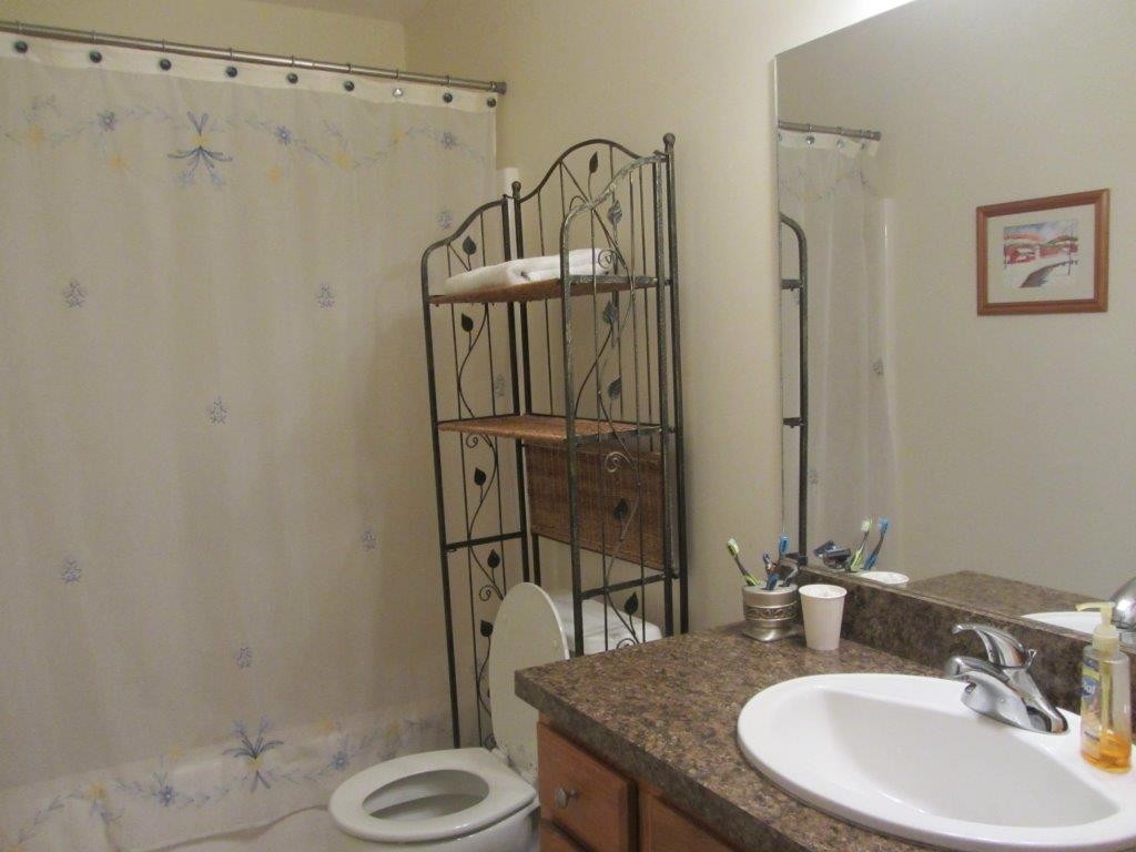 1161 B Mammoth Road, Unit B Pelham, NH 03076 - Photo 12 of 14 a bathroom with a sink a toilet and shower