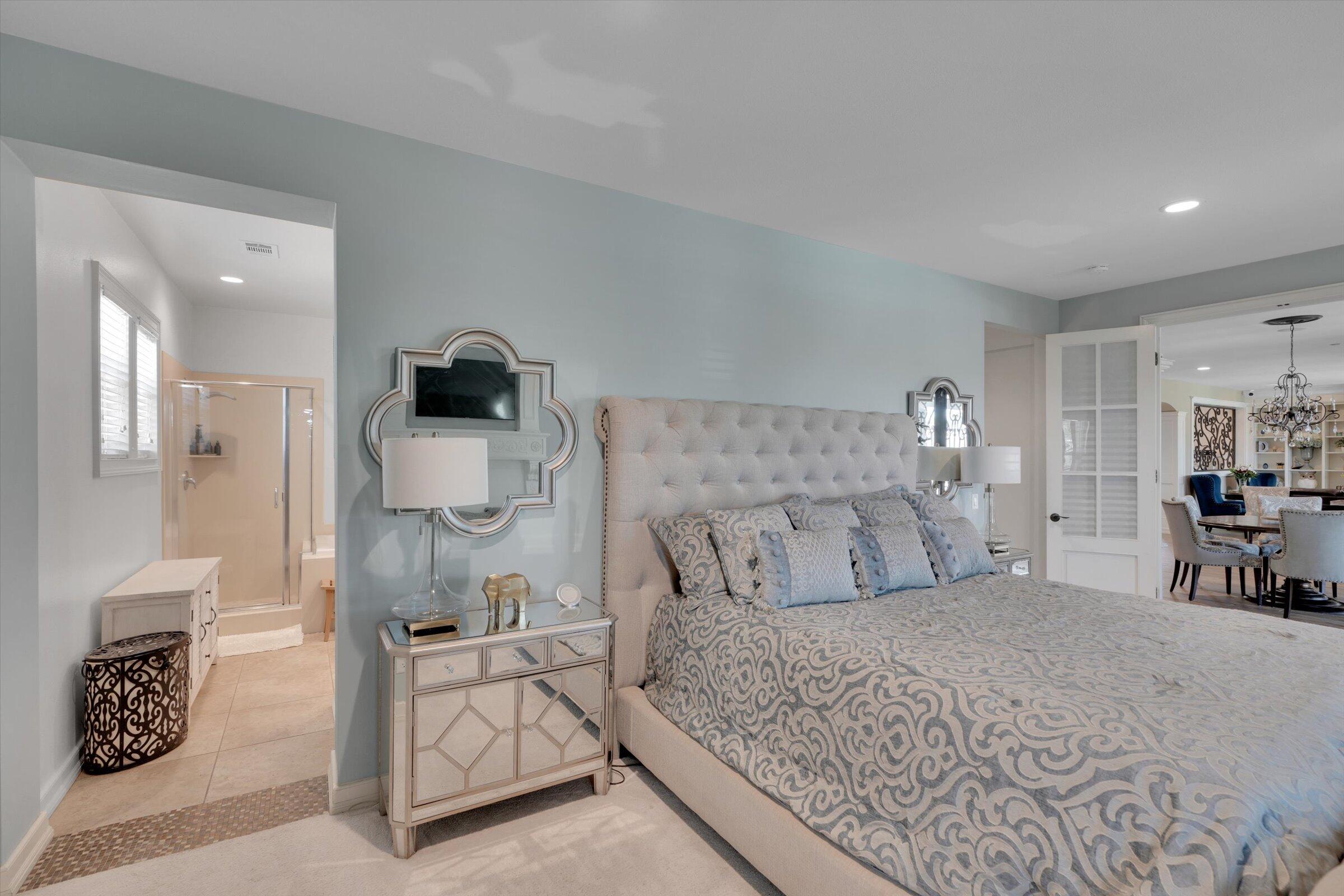 1635 Whitlatch Drive Lancaster, CA 93535 - Photo 31 of 58 a bedroom with a bed and a view of living room