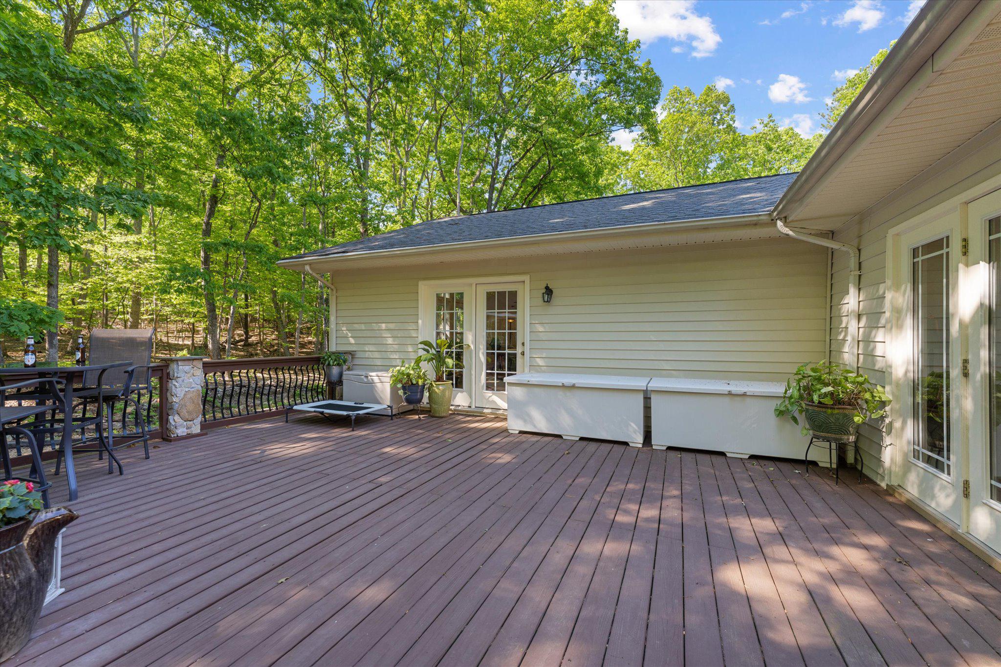 3800 Mountain Road Haymarket, VA 20169 - Photo 18 of 73 Deck overlooking gardens, & peaceful wooded yard.