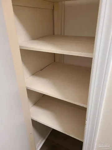 a close view of closet