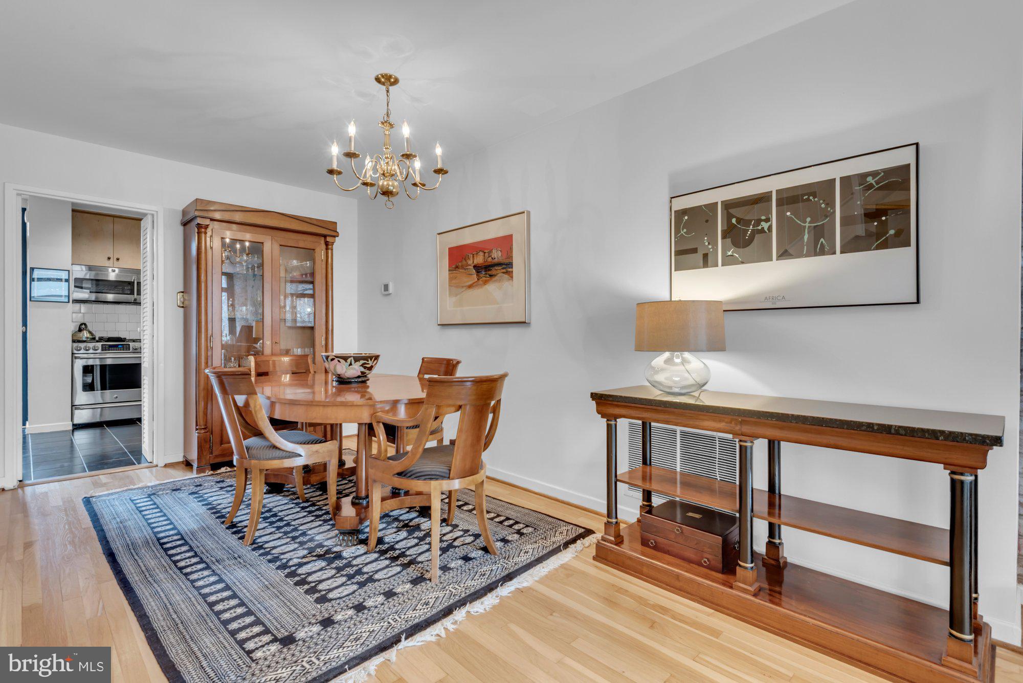 1263 Delaware Avenue Southwest, Unit 53 Washington, DC 20024 - Photo 10 of 65 Dining Room with pristine hardwood floors