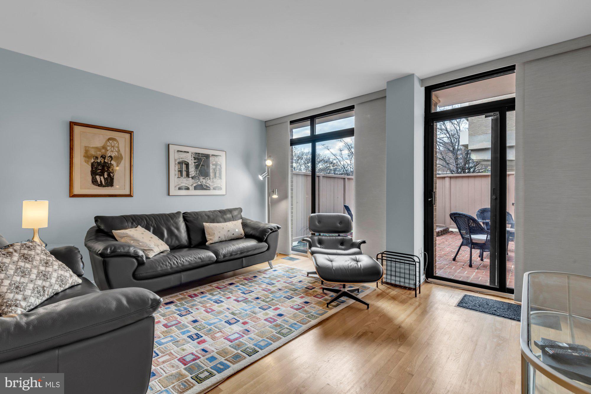 1263 Delaware Avenue Southwest, Unit 53 Washington, DC 20024 - Photo 38 of 65 Sliding Door provides access to private patio.