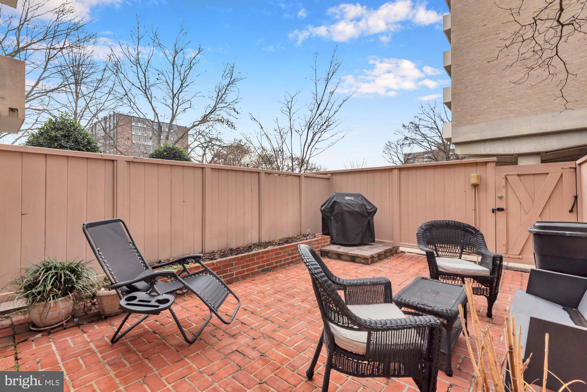 1263 Delaware Avenue Southwest, Unit 53 Washington, DC 20024 - Photo 39 of 65 Private Patio with brick pavers.