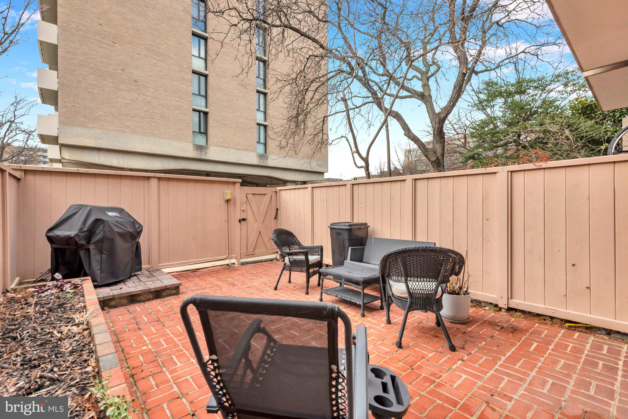 1263 Delaware Avenue Southwest, Unit 53 Washington, DC 20024 - Photo 40 of 65 Private Patio provides an additional "room".