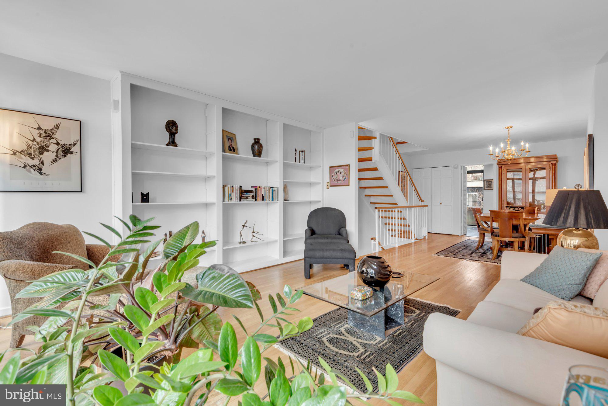 1263 Delaware Avenue Southwest, Unit 53 Washington, DC 20024 - Photo 65 of 65 Living Room, reverse view, shows open floor plan