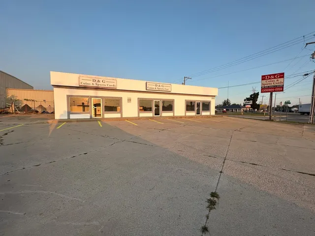 a view of a building with a street