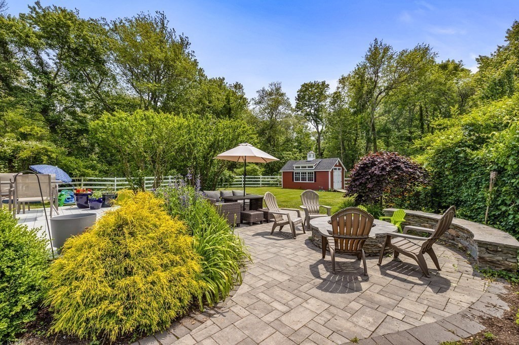 207 Tilden Road Scituate, MA 02066 - Photo 24 of 34 a backyard of a house with table and chairs
