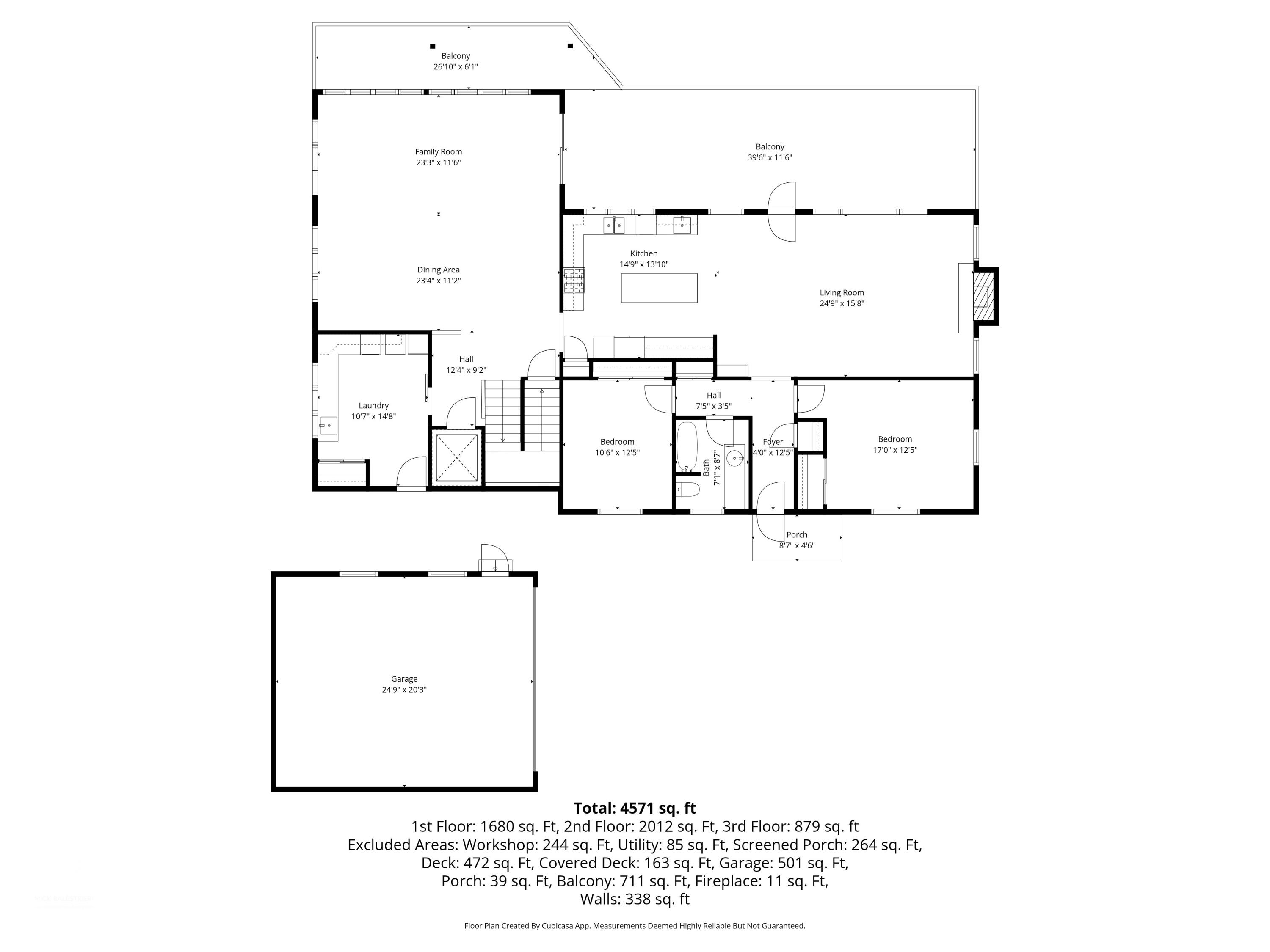 W2115 Beulah Heights Road East Troy, WI 53120 - Photo 56 of 57 Main Floor Plan & Garage