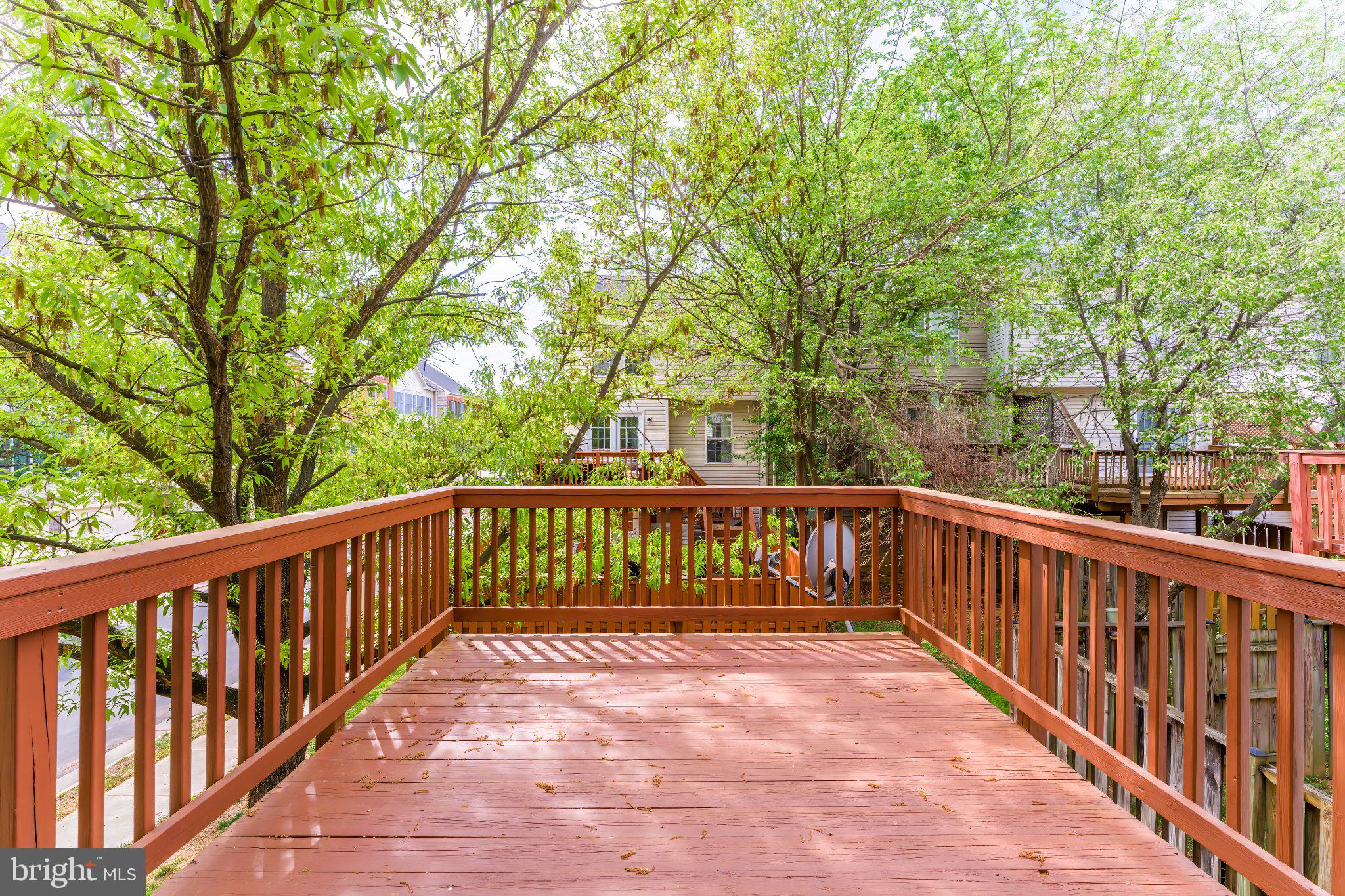 6414 Lureta Ann Lane Springfield, VA 22150 - Photo 35 of 44 a view of balcony with deck and trees