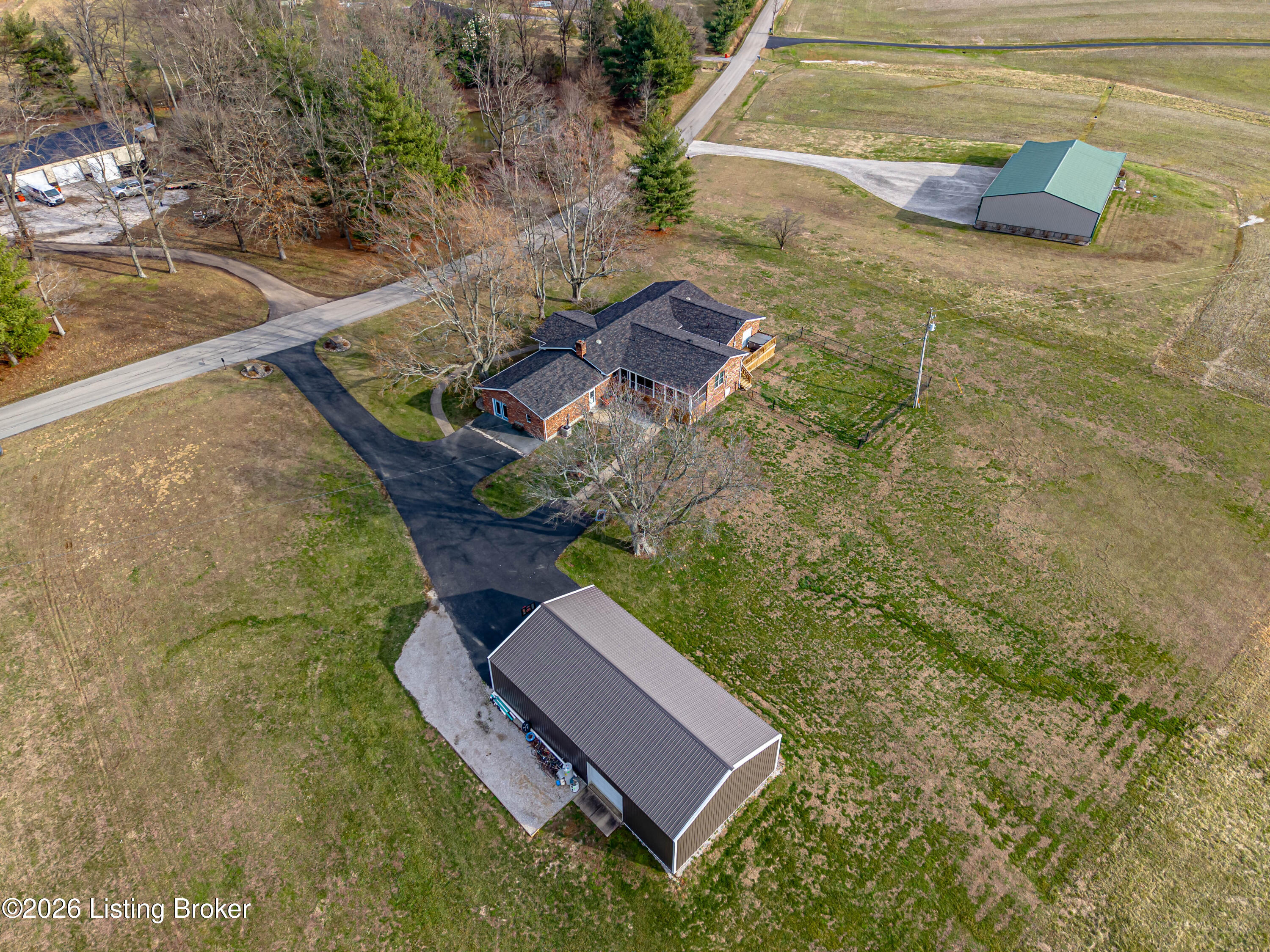 1209 Hansborough Road Cecilia, KY 42724 - Photo 3 of 101 AERIAL VIEW OF HOME AND PROPERTY