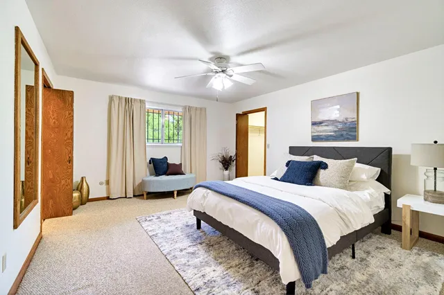 a view of road with large tree