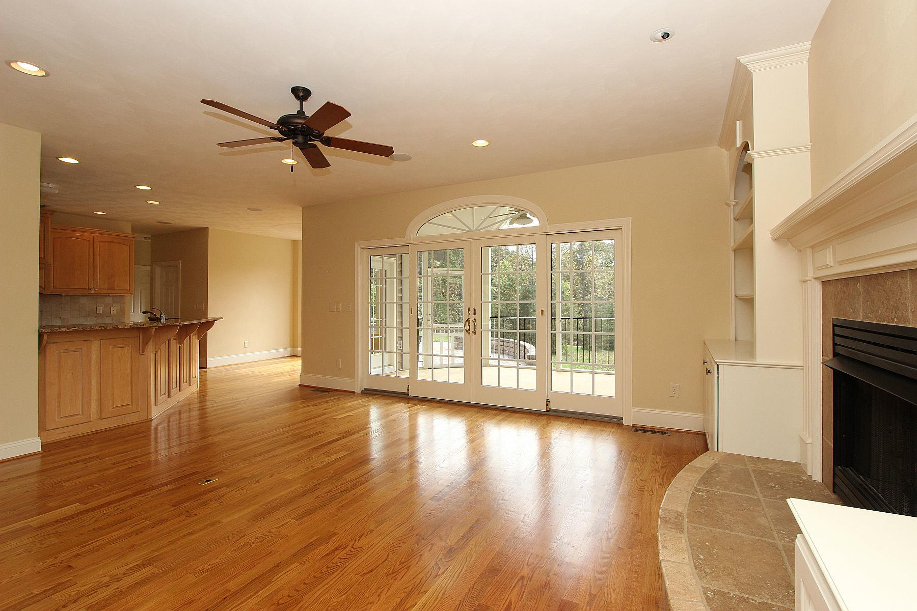 136 Claybrook Court Blue Ridge, VA 24064 - Photo 16 of 86 a view of an empty room with wooden floor and a window