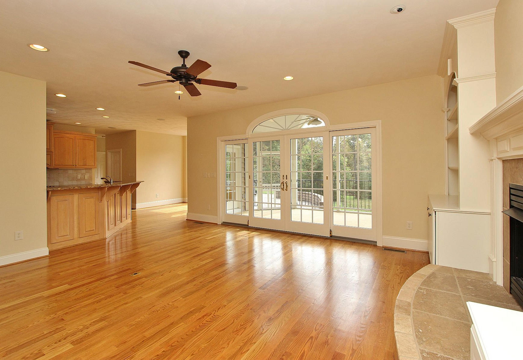 136 Claybrook Court Blue Ridge, VA 24064 - Photo 17 of 86 a view of empty room with wooden floor and fan