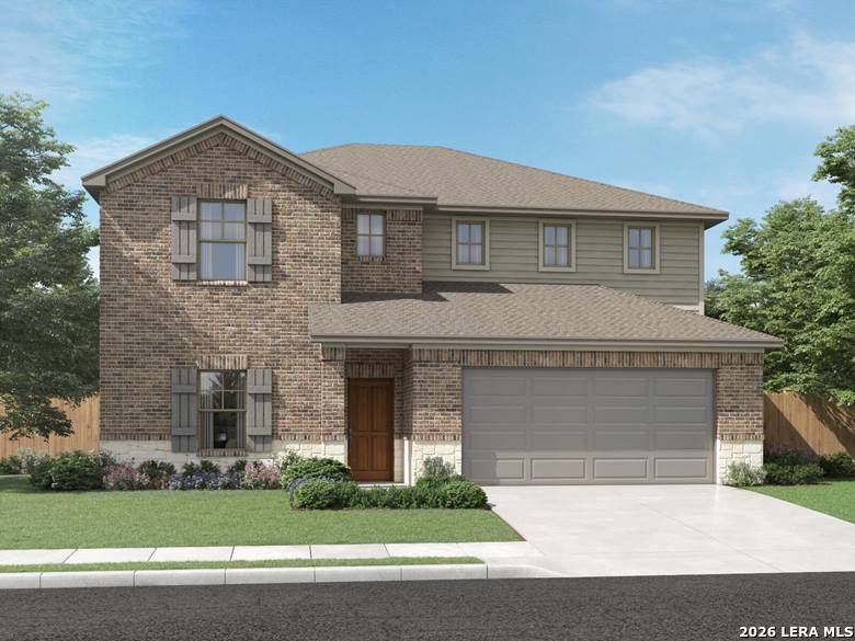 106 Dakota Ridge Cibolo, TX 78108 - Photo 1 of 4 a front view of a house with a garden
