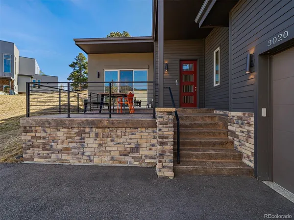 a view of outdoor seating space