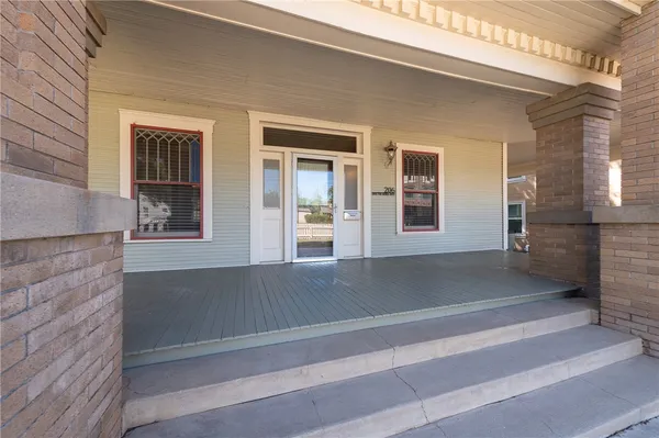 a view of entrance front of house