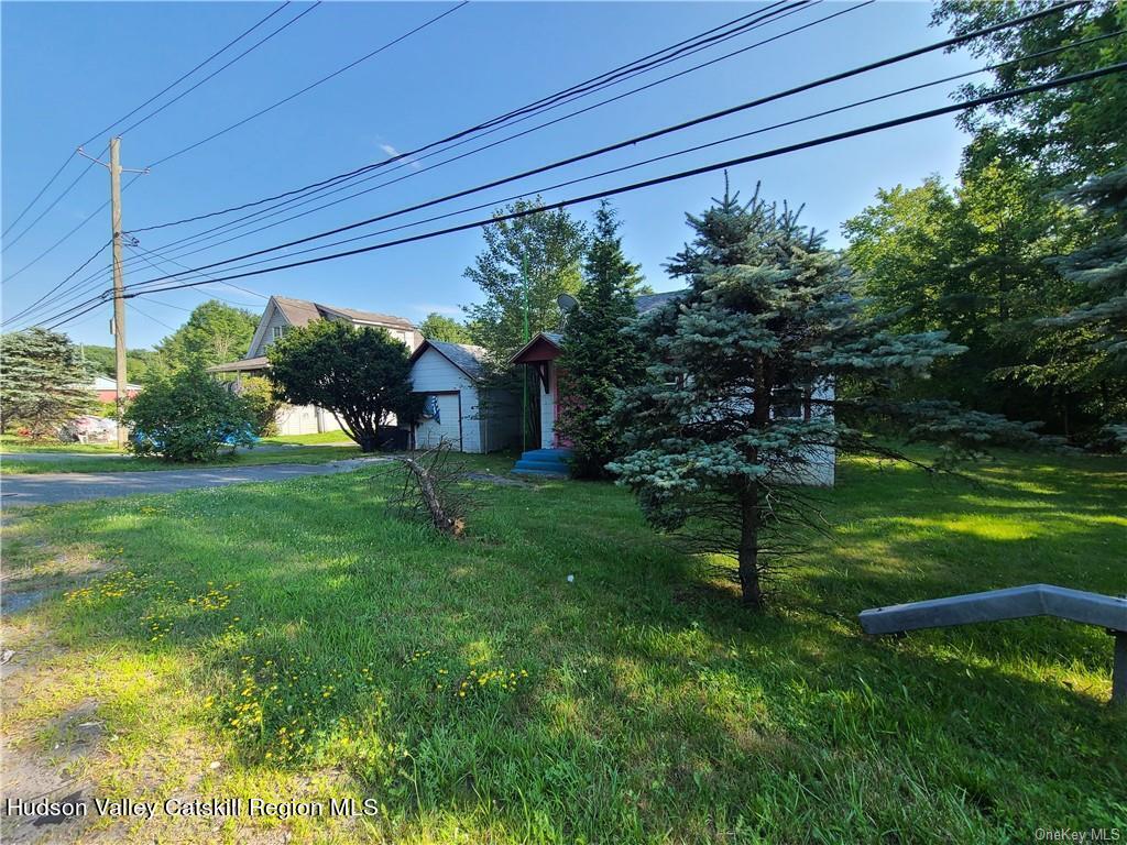 275-277 State Rt 17B Monticello, NY 12701 - Photo 20 of 32 a view of a back yard of the house with a fountain