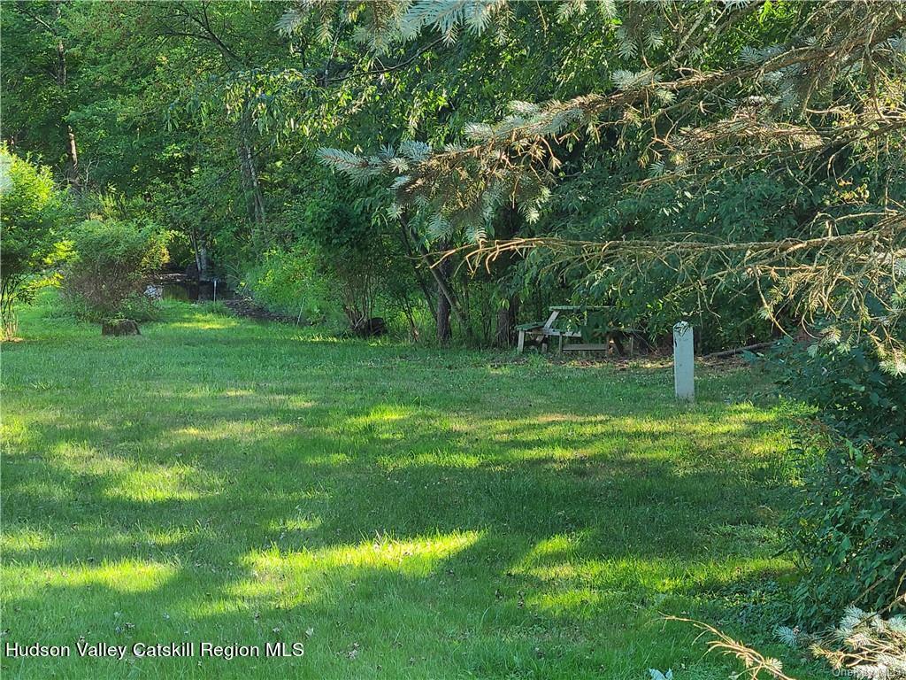 275-277 State Rt 17B Monticello, NY 12701 - Photo 21 of 32 a backyard of a house with plants and large trees