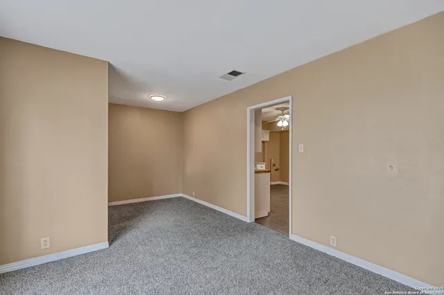 a view of an empty room