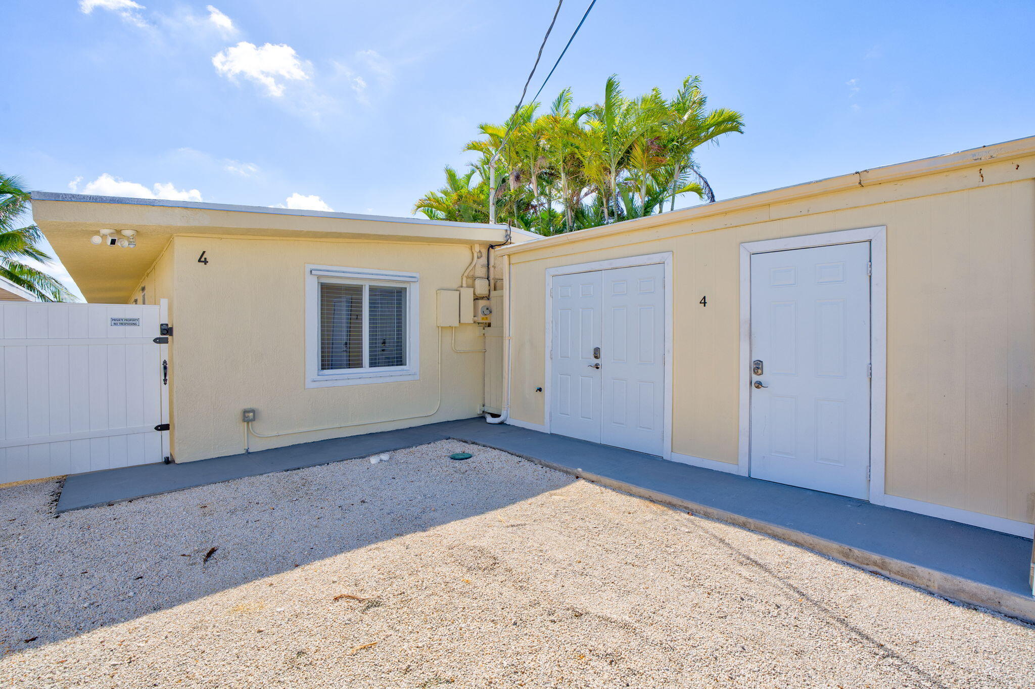 4 7th Street Key Colony Beach, FL 33051 - Photo 34 of 44 a view of backyard with a potted plant
