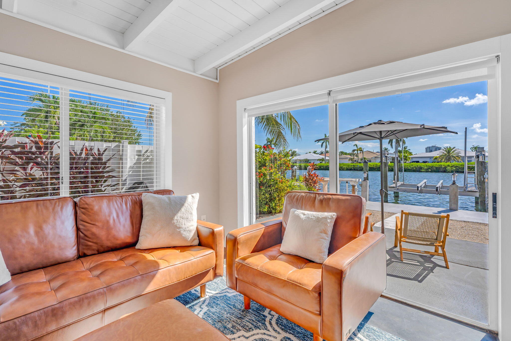 4 7th Street Key Colony Beach, FL 33051 - Photo 7 of 44 a living room with furniture and a large window