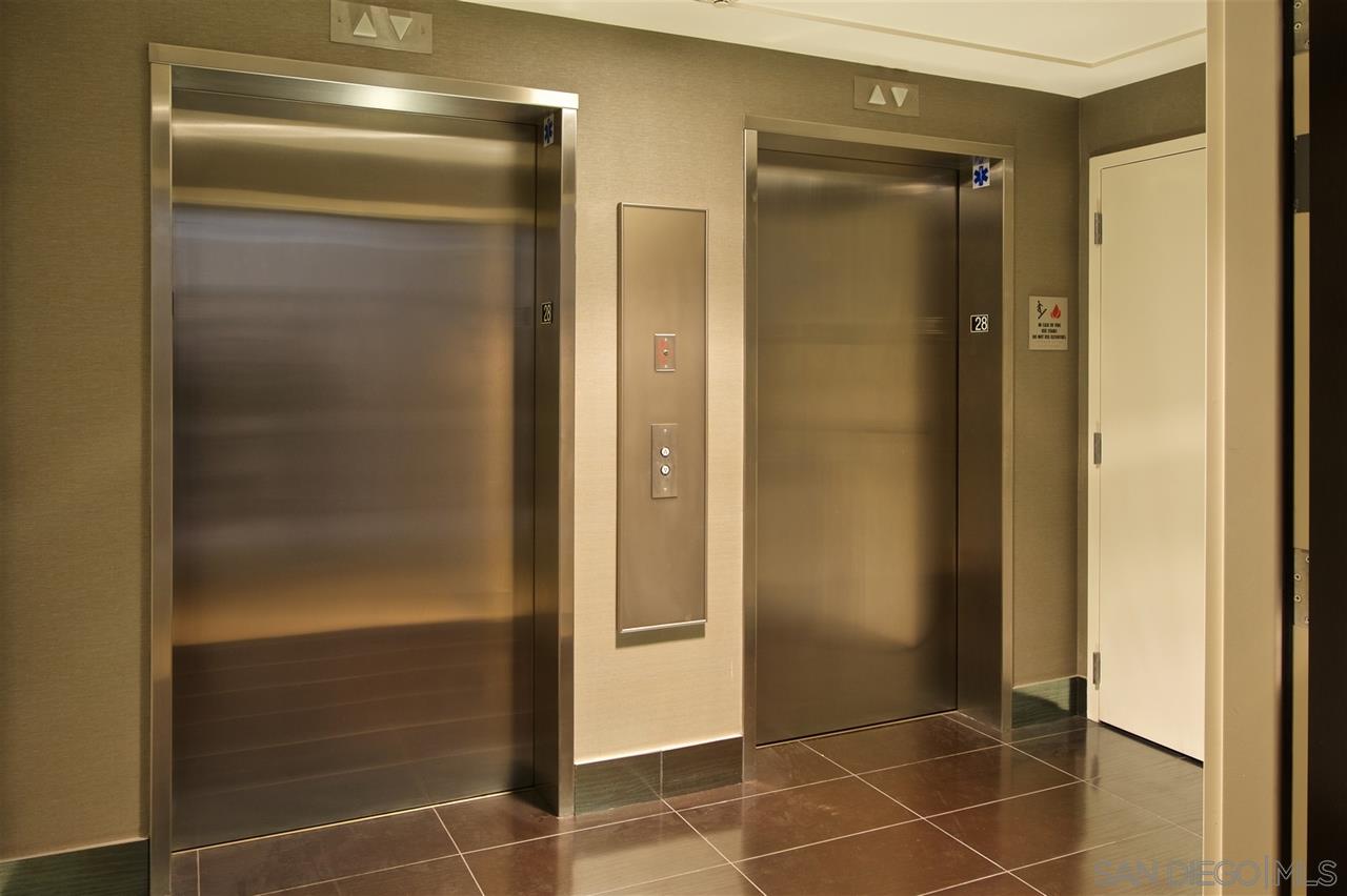 Private elevator entry.