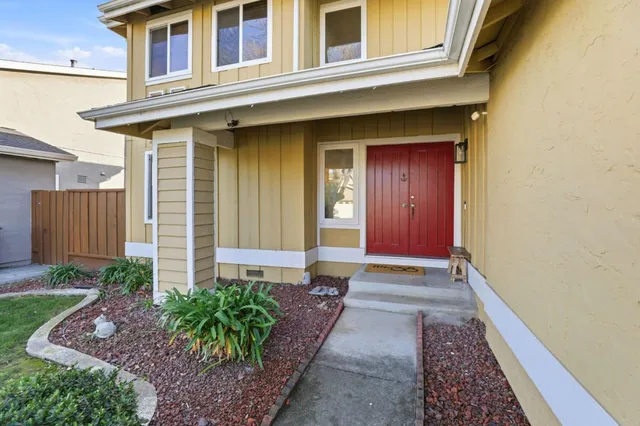 a front view of a house