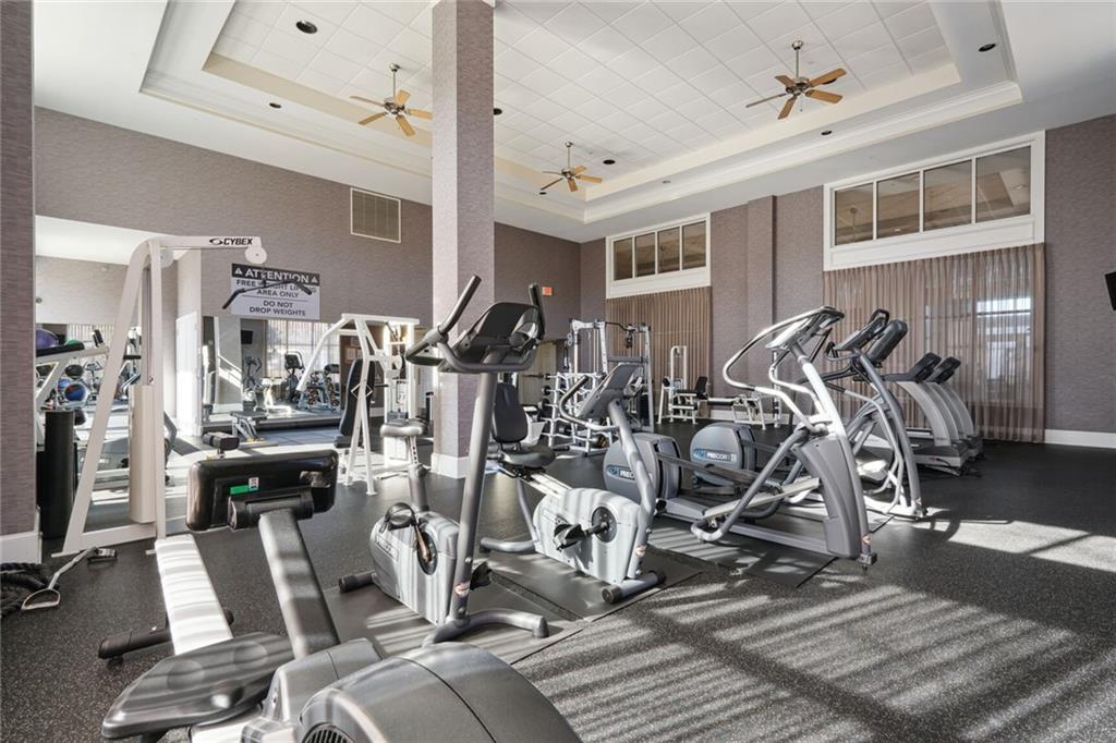 3820 Roswell Road Northeast, Unit 317 Atlanta, GA 30342 - Photo 27 of 29 a view of a room with gym equipment