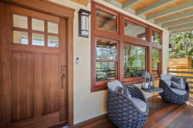 a living room filled with furniture