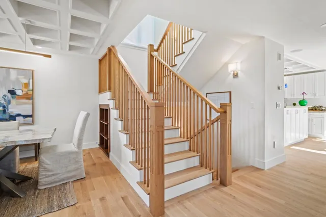 a view of a bathroom with a shower