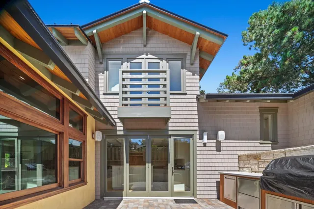 a view of kitchen with stainless steel appliances refrigerator oven