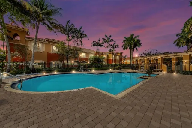 a view of outdoor space yard and swimming pool