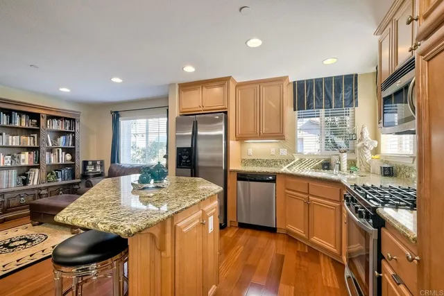 a bedroom with a bed and a closet