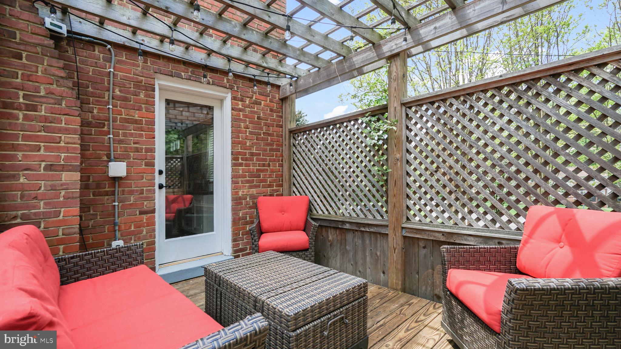 2709 Byron Street Silver Spring, MD 20902 - Photo 18 of 21 Deck off living room w/ privacy fencing & pergola