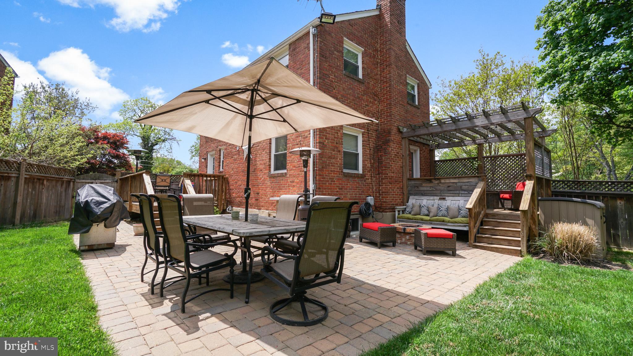 2709 Byron Street Silver Spring, MD 20902 - Photo 20 of 21 Backyard w/ 2 decks connected by patio w/ shed