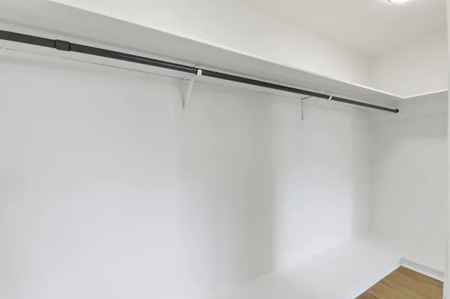 a close view of closet