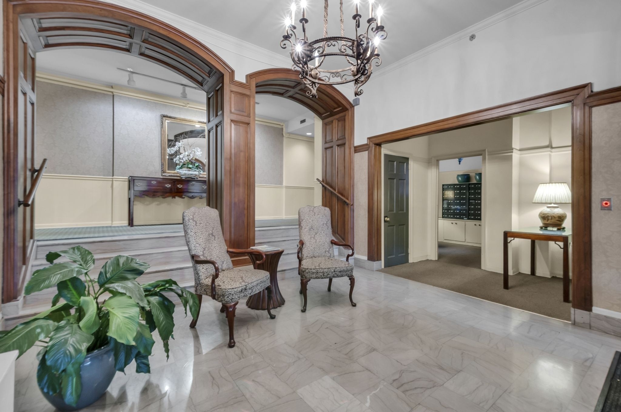 4225 Harding Pike, Unit 603 Nashville, TN 37205 - Photo 10 of 59 a lobby with furniture and a potted plant